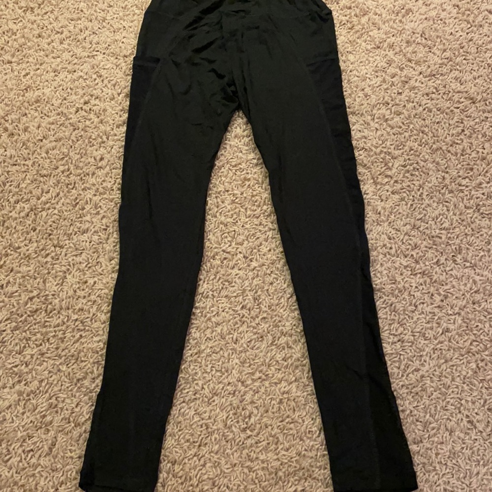 black mesh leggings